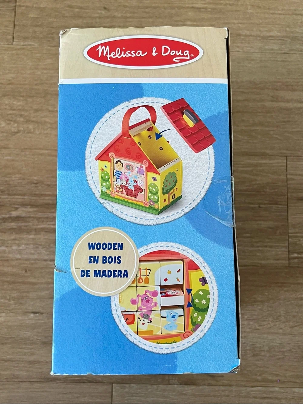 NIB Melissa & Doug X Blue’s Clues Wooden Take Along House
